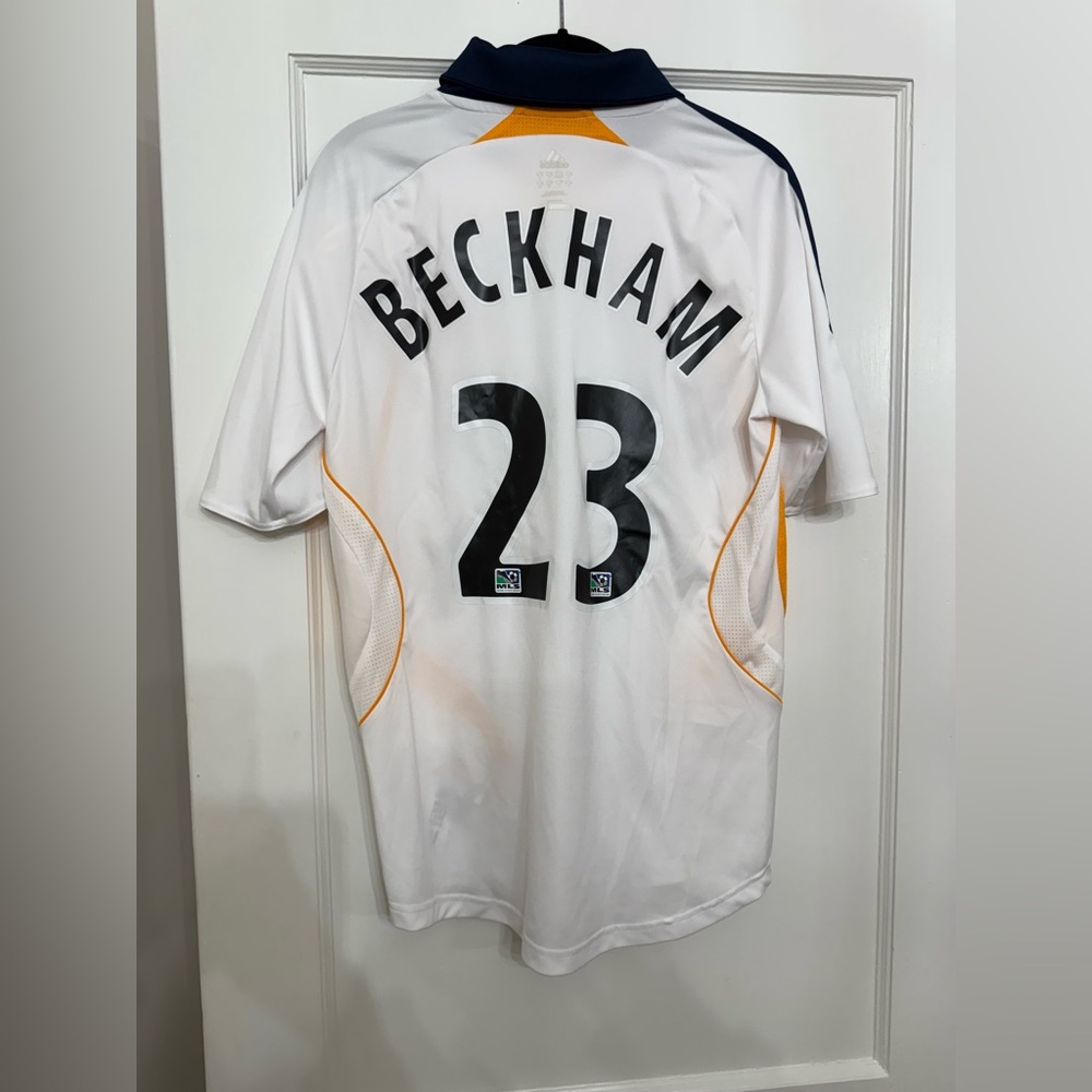 LA Galaxy Beckham Small #23 Jersey Men's
Adidas MLS Herbalife White Navy - Picture 2 of 8